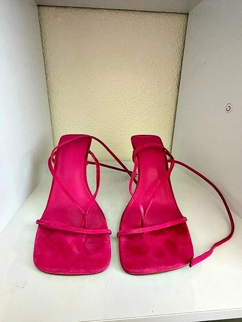 Steve Madden Annie Strappy Heeled Sandal Pink US 7.5